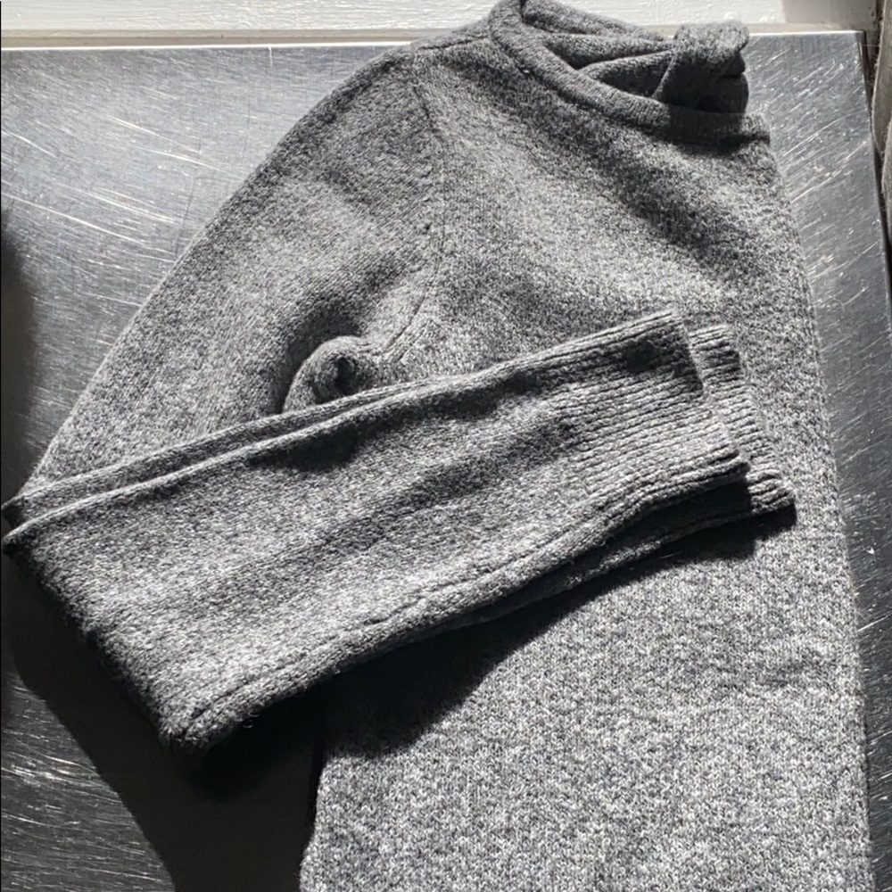 LOFT Grey Sweater w/ twist detail